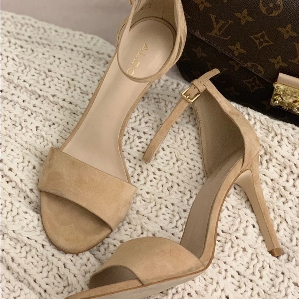 ALDO Nude Stiletto Heel Sandals